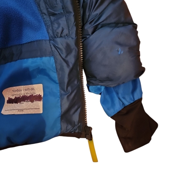 Champion Navy Reflective Puffer Coat, Size 4/5. - Picture 5 of 7